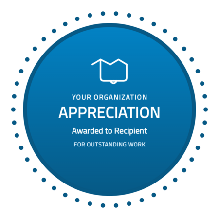 Appreciation-beaded-r1 badge template — Sky