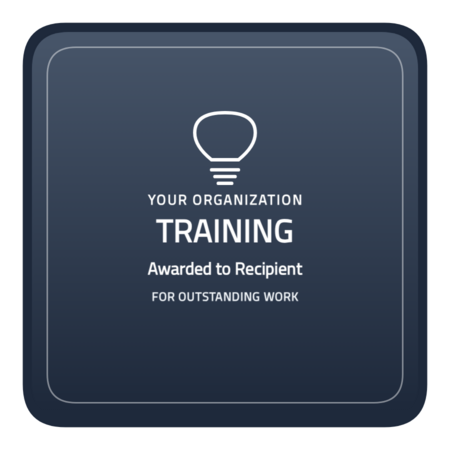 Training-rounded-r4 badge template — Slate
