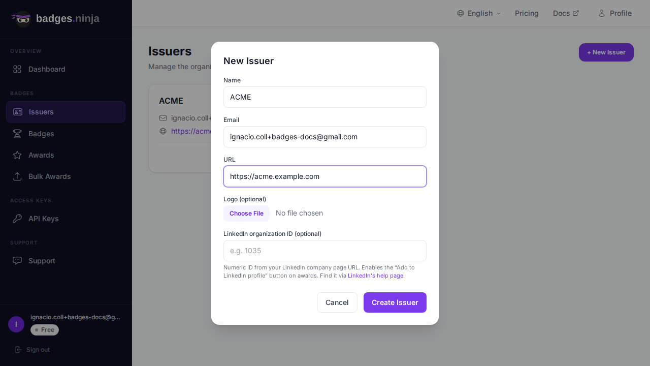 Užpildyta naujo išdavėjo forma